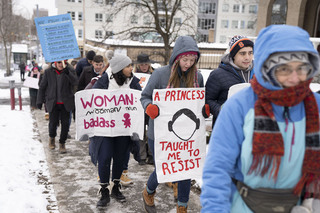 Jan. 18: Syracuse University students march alongside Syracuse community members in the 2020 Women’s March.